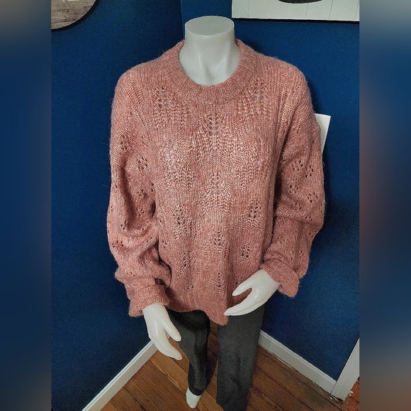 Joie Revolve Lihui Wool Alpaca Sweater in Tulip - Picture 2 of 8